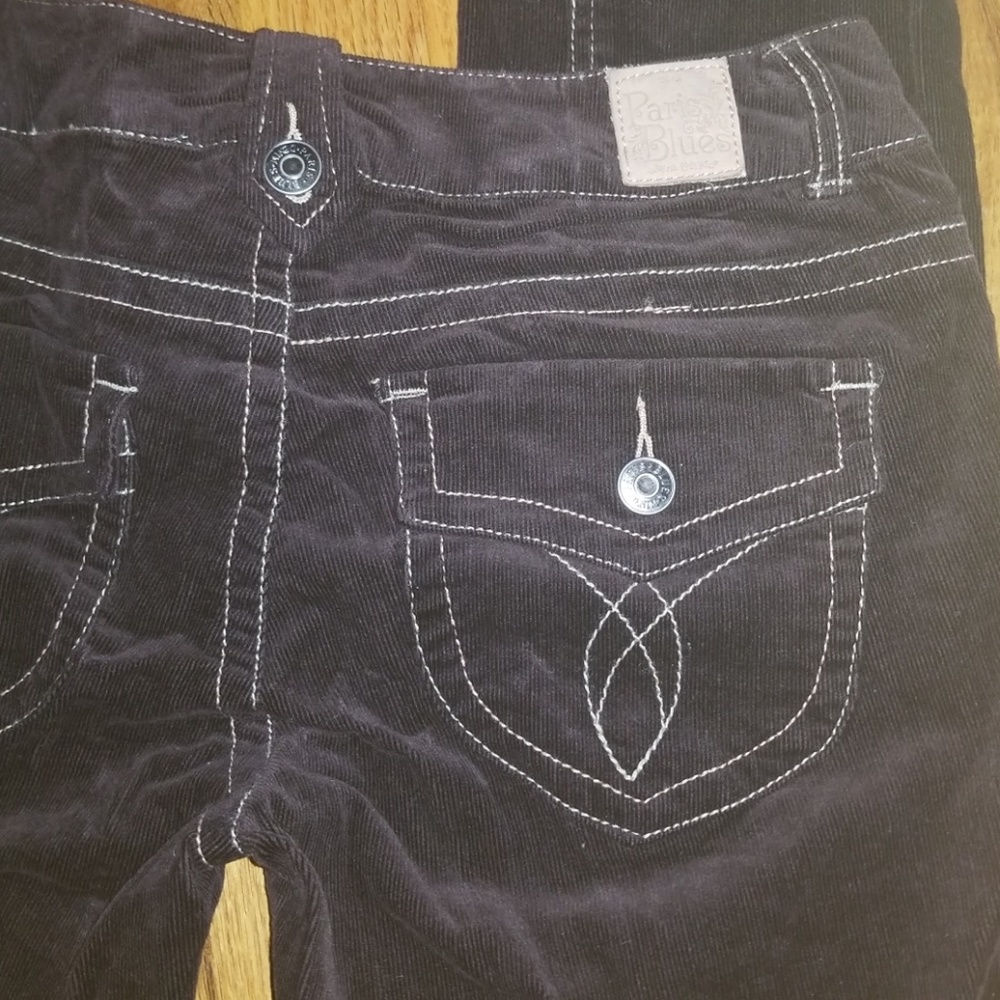 Paris blues Brown Stretch Corduroy Flap Pocket Jrs 5 NWT